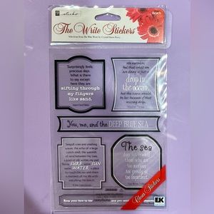 ⭐️2 for $5!  EK Success sticko The Write Stickers - Beach